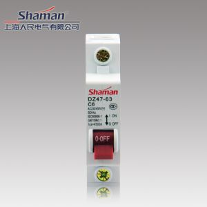 China DZ47 1P 6A mini circuit breaker,mcb, good quality murray circuit breakers on sale