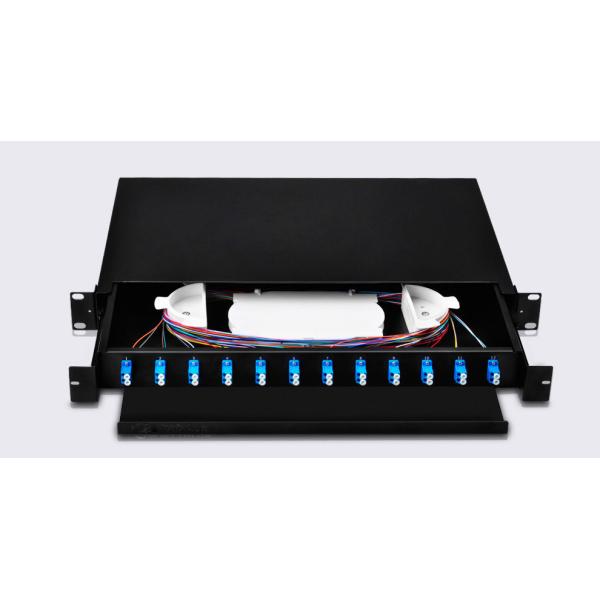 12-24 Ports Indoor Rack Mounted Fiber Distribution Frame ODF Terminal Box