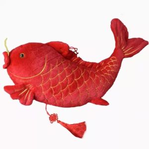 Spring Festival Red Carp Plush Mascot Doll Home Decoration Pendant
