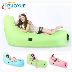 Outdoor fast inflatable air bed camping waterpoof air sleeping bag for beach