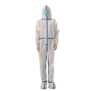Type5/6 Disposable Protective Coveralls Uniform Non Sterile Good Air Permeabilit