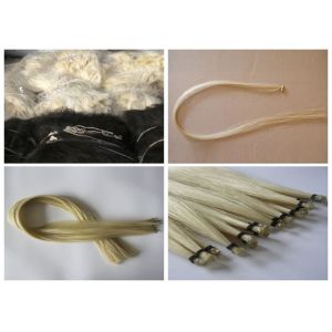 Quality 32-42 Inch Genuine Mongolian Violin Bow Hair Natural White Color for sale