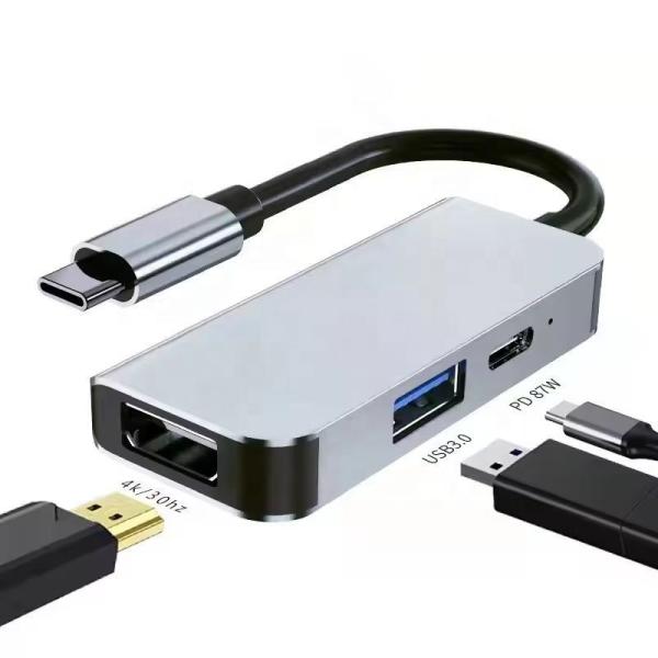 Buy USB 3.1/USB Type-C Hub Adapter Docking Station with 4K HDMI USB3.0 USB 3.0 Type C PD at wholesale prices
