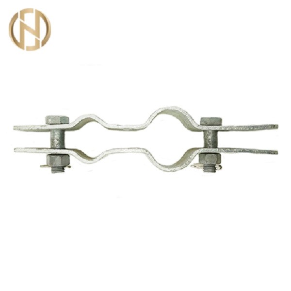 Custom Made Pole Accessories , Galvanized Fastening Clamp For ADSS OPGW Cable