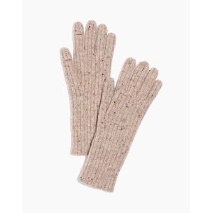 Quality Thick Full Finger Gloves , Donegal Rib Long Wool Gloves With Slit Open Finger for sale
