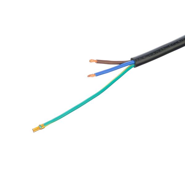 16A IEC 60320 C13 Clover Connector Black Italia Standard H05VV-F 3x0.75MM2 Extension Cord Grounding Standard Grounding