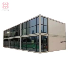 Zontop modern luxury quick concrete ready prefabricated 4 bedrooms glass prefab