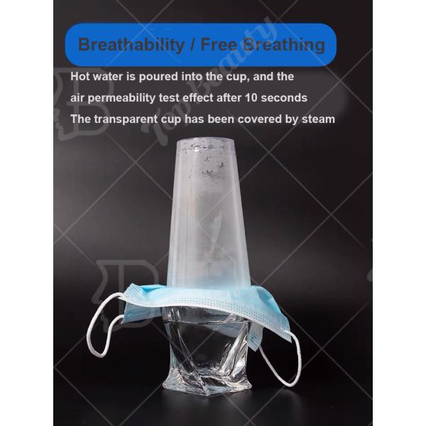 Foldable Earloop Surgical Mask 3 Ply Non Woven Skin Friendly No Stuffy