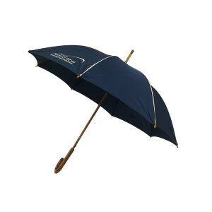 Open Diameter 103cm Pongee Fabric Wooden J Handle Umbrella