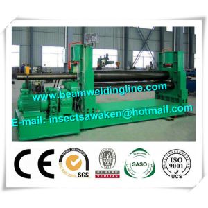 3 Roller Hydraulic Symmetrical Plate Rolling Machine For Shipbuilding /