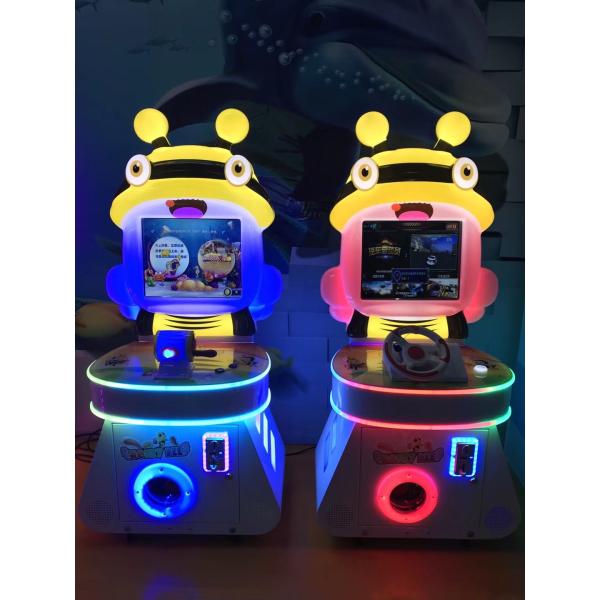 Attractive Kids Electric Racing + Arcade Fishing Game Machine 1 Year Warranty