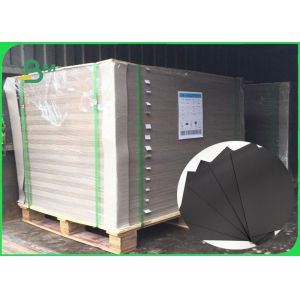 China 0.2 / 0.5 / 1.0 / 1.5mm Two Sides Black Board / Hard Paperboard Recycled Pulp on sale