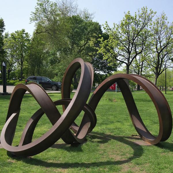 Custom Modern Rusty Abstract Sculpture Contemporary Garden Art Metal Craft in Corten Steel