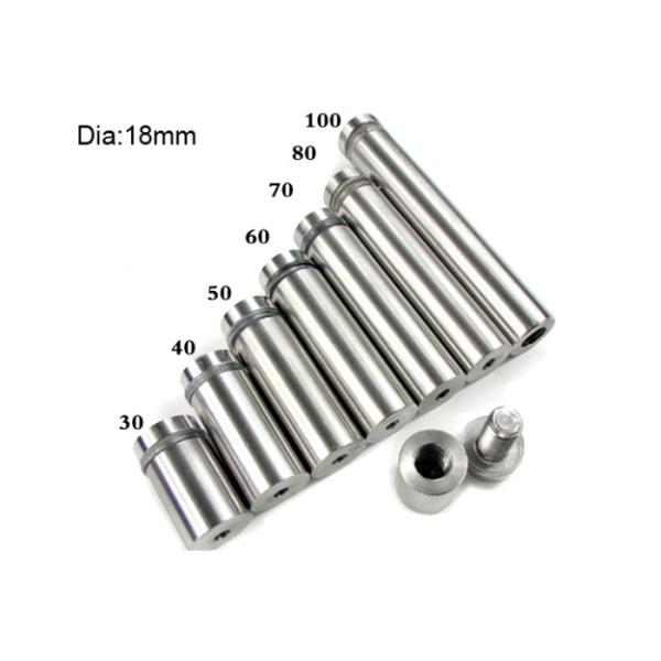 304 316l Stainless Steel Adjust Wall Handrail Fastener Standoff For Frameless Glass