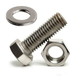 Quality TOBO Stainless Steel Hex Head / Bolts Silver 100pcs Pack 12mm Thread Length for sale