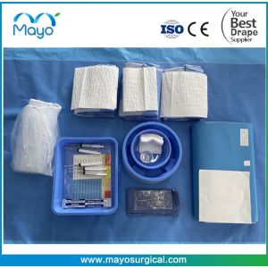 Quality SMS Blue Angiography Drape Pack Angio Adhesive Drapes Surgical for sale