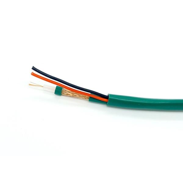 Buy Kx7+2C RG Coaxial Cable , Siamese Coaxial Cable For CCTV 7*0.2BC Stranded Conductor at wholesale prices