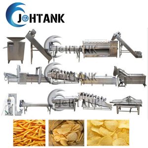 China 100kg/H Potato Chips Production Line Stainless Steel 304 on sale