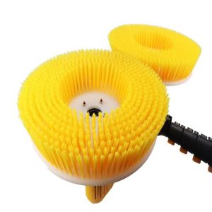 High Pressure Cleaning Double-Head Rotating Solar Panel Brush with Lightweight