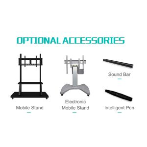 IR LED Interactive Whiteboard 75'' Interactive LCD Flat Panel Touch Monitor For