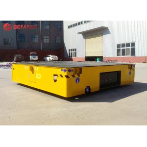 Battery Powered Trackless Transfer Cart 30 Ton Electric Trolley No Rail