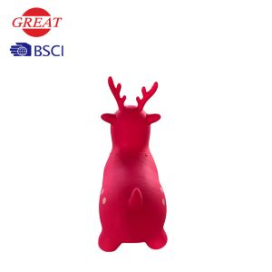 PVC Bouncing Deer Toy For 3 Ages Kids Non Toxic Recyclable Material