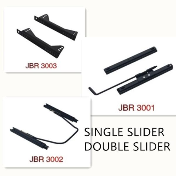 Adjustable Style PU / PVC Leather Racing Seat / Sports Car Seat with single slider