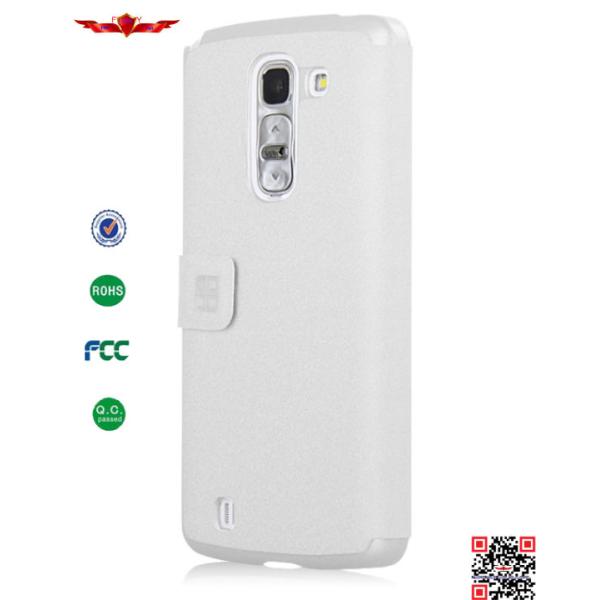 Hot Sell Ultra Thin Colorful PU Flip Leather Cover Case For LG G Pro 2 High Quality