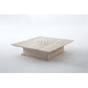 Contemporary Square Modern Marble Coffee Table