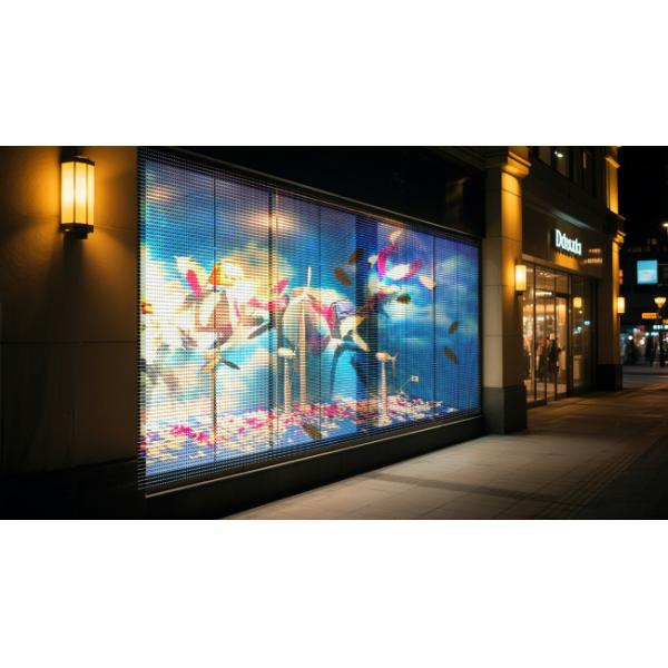 Buy High Transparency 16Bit LED Grille Display For Visibility Design Business Advertising at wholesale prices