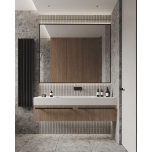 Customized Bathroom Cabinet with Tall Wardrobe Whole House Design