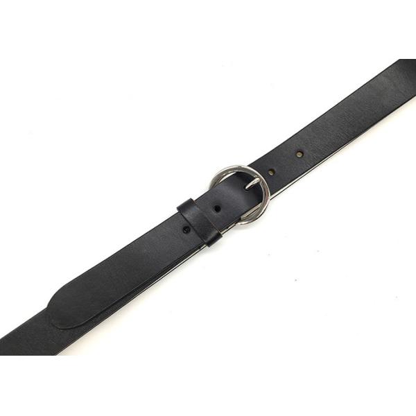 Round Buckle 140CM Womens Genuine Leather Belt Print Logo