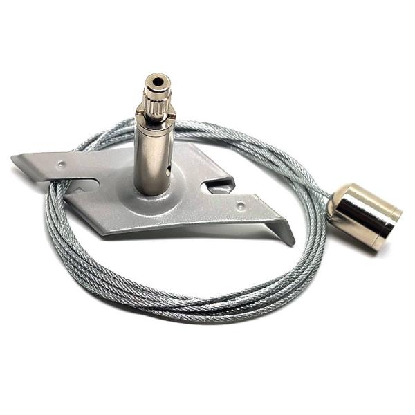 Buy LED Aluminum Channel Wire Gripper Suspension Wire Light Fittings With Mounting Clips at wholesale prices