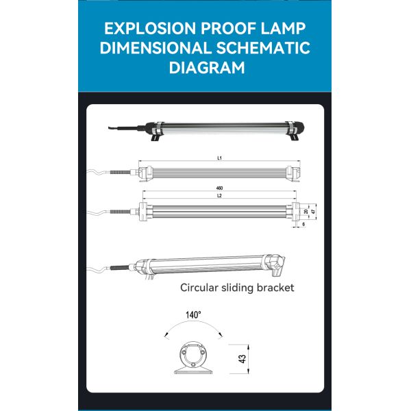 Customized LED Machine Tool Work Lights Flexible Explosion Proof Led Work Lights