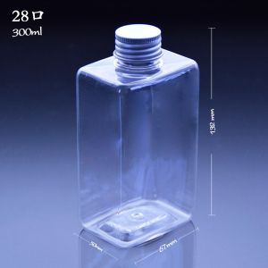 42mm PET Freshly Squeezed 300ml Disposable Juice Bottles Packaging