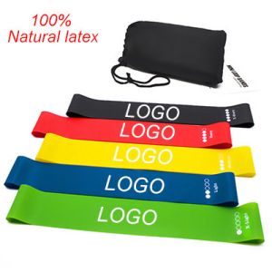 0.9mm Rubber Stretch Bands ODM 5pcs Green Resistance Band