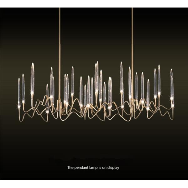 Luxury Crystal Chandelier Living Room Dining Bedroom Gold Silver Chandelier (WH-MI-414)