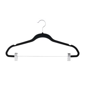 Trouser Metal Clips Slim Velvet Hangers Multipurpose