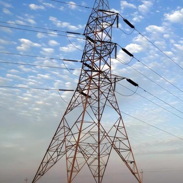 Buy 133KV Galvanized Electric Power Transmission Towers Steel Pole Tubular Tower at wholesale prices