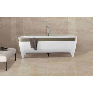 Bathroom Wall Glazed Porcelain Tile / Indoor Ceramic Tile Simple Style