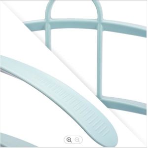 3 Layers Wide Shoulder Hangers Plastic Fish Bone Shape