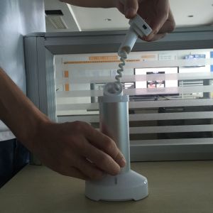 COMER gripper handset charger stands alarm system with cable hiden