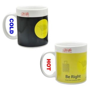 Creative Gift Advertising 11oz Custom Shape Color Changing Cups