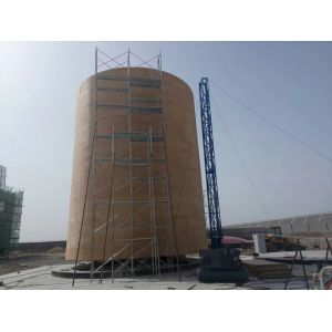 Cylindrical Frp Vertical Mixing Tank Liquid Alkali Resistant Harmless Treatment