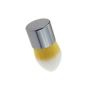Bullet Double Color Nylon Hair Kabuki Makeup Brush With Aluminum Handle