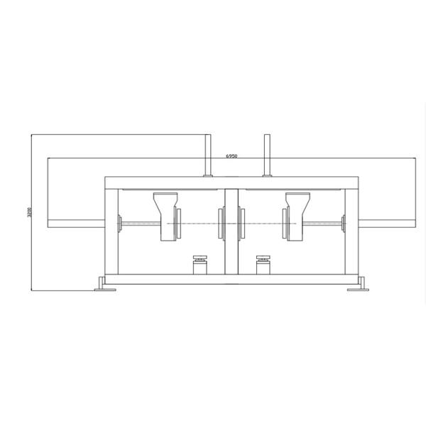 Industrial Epoxy Resin Machine With Machine Weight 5300KG-9200KG And Clamp Plate