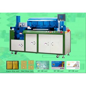 All In One GSM SIM Card Punching Machine , Full Auto SIM Card Die Cutter