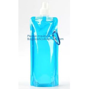 Foldable Water Bottle Bag 480ML Environmental Protection Collapsible Portable