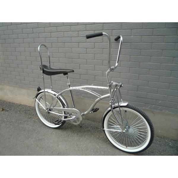 20 inch CE certified chrome painting lowrider beach cruiser bike with banana saddle