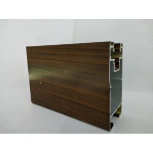 Green Substantive Wood Finish Aluminium Profiles No Discoloration